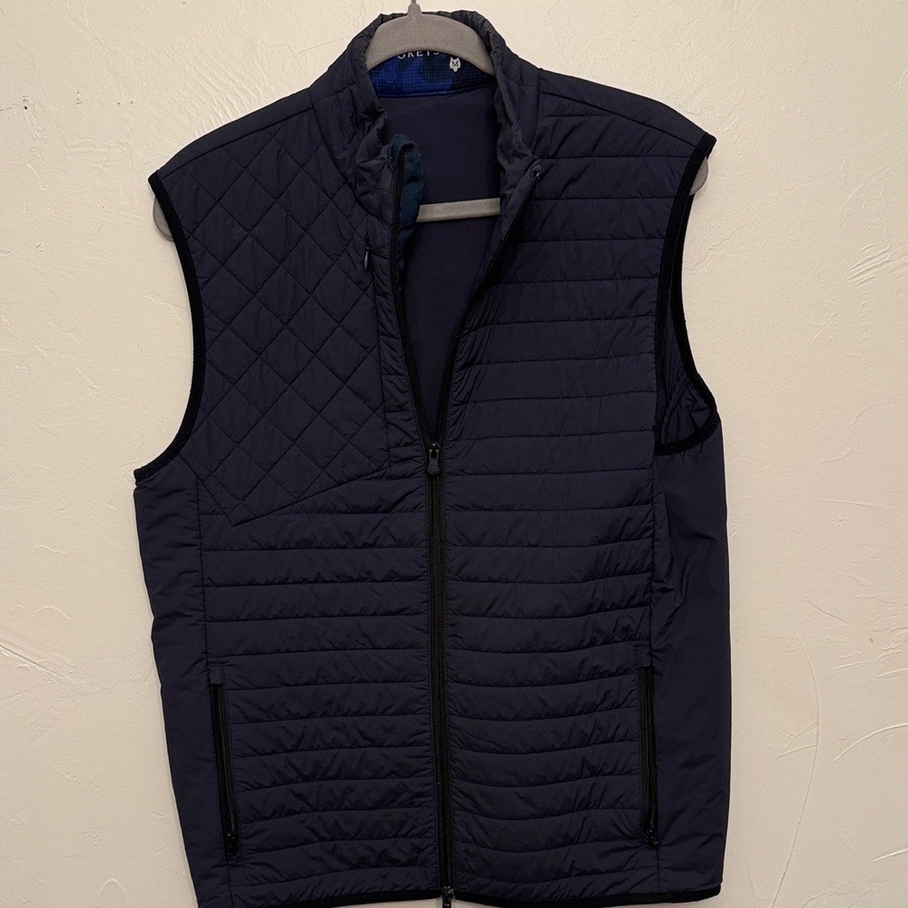 Greyson Navy Quilted Vest
